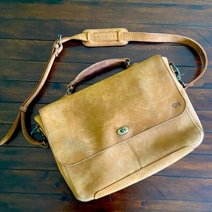 Men’s Leather Laptop Messenger Bag